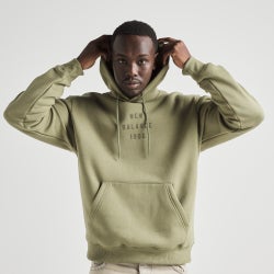 Men Hoodies - New Balance 1906 Fleece Hoodie - Dark Olive-Dark Olive