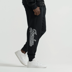 Men Pants - Jordan Flight MVP Lightweight Fleece Pants - Black-White