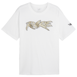 Men T-Shirts - Puma Melo Rare 50th Tee - White-Gold