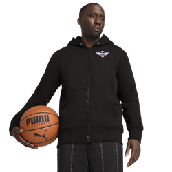 Men Hoodies - Puma Melo Hornets - Black-Iridescent