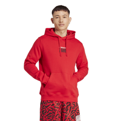 Men Hoodies - adidas Graphic Hoodie - Scarlet-Black