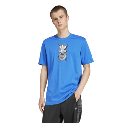 Men T-Shirts - adidas Camo Label Tee - Blue-Blue