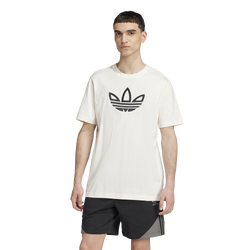 Men T-Shirts - adidas Outline Tee - White-Black