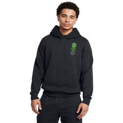 Men Hoodies - Under Armour Curry Splash Graphic Hoodie - Black-Hyper Green