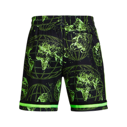 Men Shorts - Under Armour Curry Statement Short - Black-Hyper Green