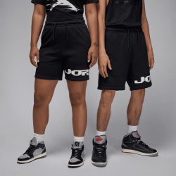 Men T-Shirts - Jordan Flight MVP Fleece Short - Black-Sail