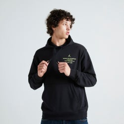 Men Hoodies - Jordan Dri Fit Sport Fleece Hoodie - Black-Volt