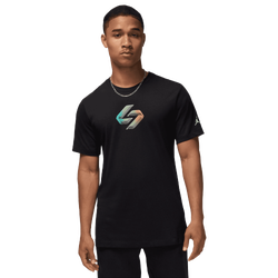 Men T-Shirts - Jordan Luka Tee - Black-Black