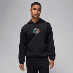 Men Hoodies - Jordan Luka Pullover Hoodie - Black-Black