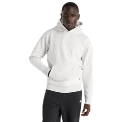 Men Hoodies - New Balance Hoops Uniform Hoodie - Ash Heather-Ash Heather