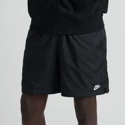 Men Shorts - Nike Club Woven Flow Short - Black-White