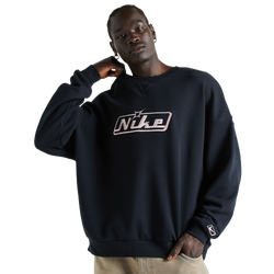 Men Sweatshirts - Nike Club+ Fleece Crew - Black