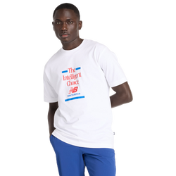 Men T-Shirts - New Balance Athletics Choice T-Shirt - White