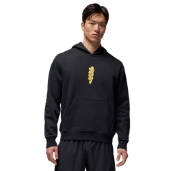Men Hoodies - Nike Tn Patch Brushed Fleece Hoodie - Black-Black