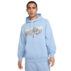 Men Hoodies - Nike JA MORANT Fleece Basketball Hoodie - Cobalt Bliss