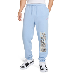 Men Pants - Nike Ja Morant Fleece Basketball Jogger Pants - Cobalt Bliss