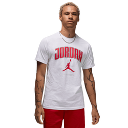Men T-Shirts - Nike Jordan Essential - White-Gym Red