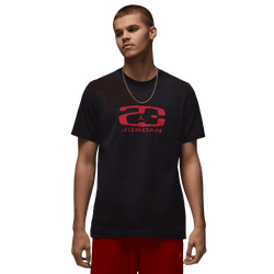Men T-Shirts - Nike Jordan Essential - Black-Varsity Red