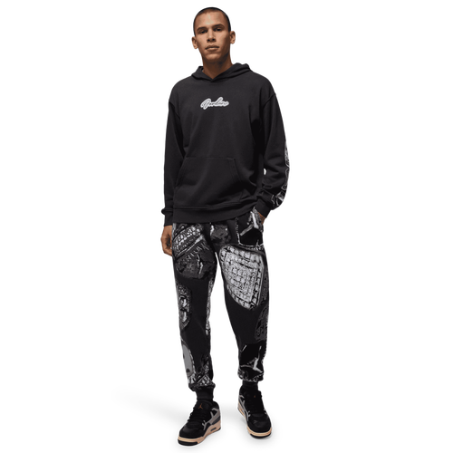 ★Nike★ Jordan MVP Men's Pullover Fleece Hoodie HV9224-045 Nike Jordan MVP Pullover Fleece Hoodie Off Noir HV9224-045