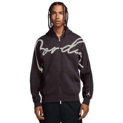 Men Hoodies - Nike Jordan MVP Pullover Fleece Hoodie - Off Noir