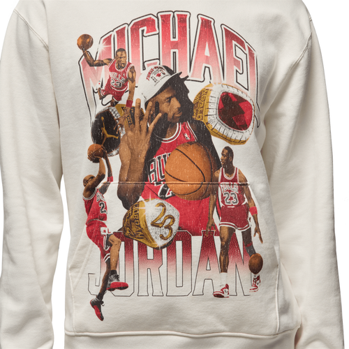 Jordan Flight Fleece Graphic Pullover Hoodie Image 3 of 8. Tap to open photo gallery.