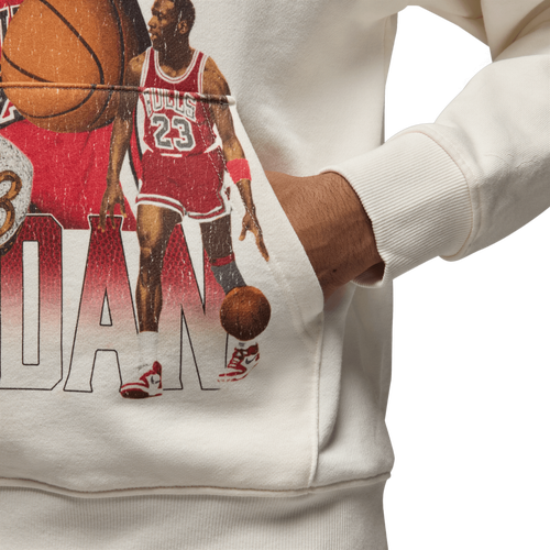 Jordan Flight Fleece Graphic Pullover Hoodie Image 4 of 8. Tap to open photo gallery.