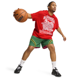 Men T-Shirts - Puma HOOPS x TMNT Basketball Tee - For All Time Red