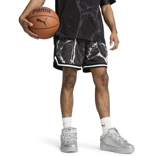 Puma HOOPS x LA FRANCE Chrome Basketball Shorts Image 1 of 7. Tap to open photo gallery.