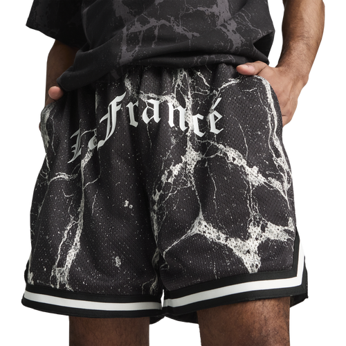 Puma HOOPS x LA FRANCE Chrome Basketball Shorts Image 4 of 7. Tap to open photo gallery.