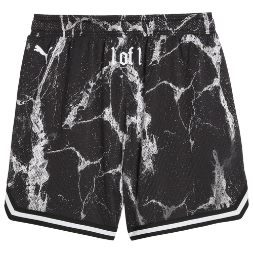 Puma HOOPS x LA FRANCE Chrome Basketball Shorts Image 7 of 7. Tap to open photo gallery.