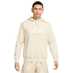Men Hoodies - Nike Sportswear Club Fleece Pullover Hoodie - Lt Khaki