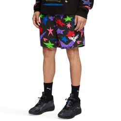 Men Shorts - Puma Melo x Alien Basketball Shorts - Puma Black-Aop