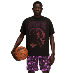 Men T-Shirts - Puma Melo x Alien Basketball T-Shirt - Puma Black