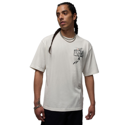 Men T-Shirts - Nike Jordan Brooklyn Oversized Graphic T-Shirt - Sail