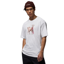 Men T-Shirts - Jordan Brooklyn Goat Tee - White