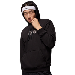 Men Hoodies - Jordan Sport Dri-fit Graphic Hoodie - Black