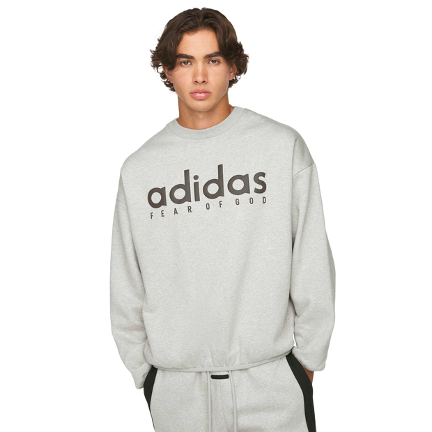 Adidas Fear Of God Uomo - Felpe Grigio - Taglia XS - Pile di cotone