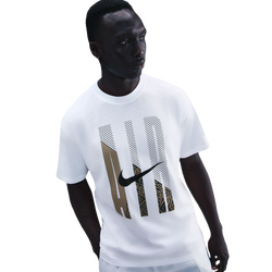 Men T-Shirts - Nike Air Graphic Tee - White-Grey