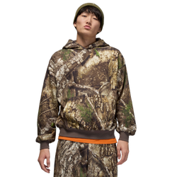 Men Hoodies - Jordan Real Tree Fleece - Medium Olive-Sail