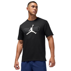 Men T-Shirts - Jordan Dri-fit Sport Jumpman - Black-White