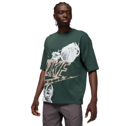 Men T-Shirts - Jordan Reissue Graphic Tee - Midnight Green-Fossil