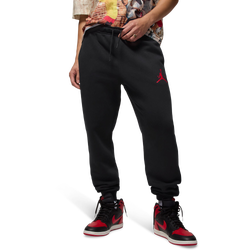 Men Pants - Jordan Jumpman Fleece Pant - Black-Gym Red