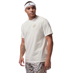 Men T-Shirts - Nike Sport Ss Lined Tee - Sail