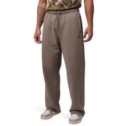 Men Pants - Jordan Brooklyn Fleece Oversized Open-Hem Pants - Olive Grey