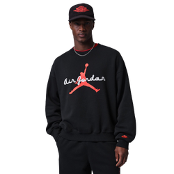 Men Sweatshirts - Puma Brooklyn Aj6 Fleece Crew - Black