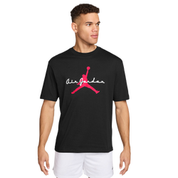 Men T-Shirts - Jordan Brooklyn Essentials 85 Gfx Ss Tee - Black-White