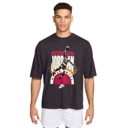 Men T-Shirts - Nike Reissue World Wide Oversize Tee - Off Noir-Infrared 23