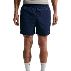 Men Shorts - Nike Tuned Woven Short - Midnight Navy-Blue Crystal