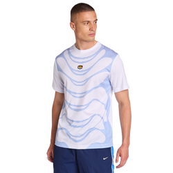 Men T-Shirts - Nike Sportswear Tuned Air Soccer Jersey - White-Blue Crystal