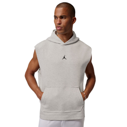 Men Hoodies - Jordan Df Sport Hoop Flc Po - Grey Heather-Pale Grey-(Black)